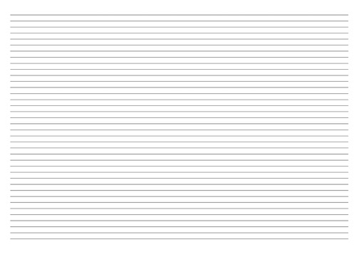 Straight lines for practising sewing straight seams. Printable sewing practice sheet.