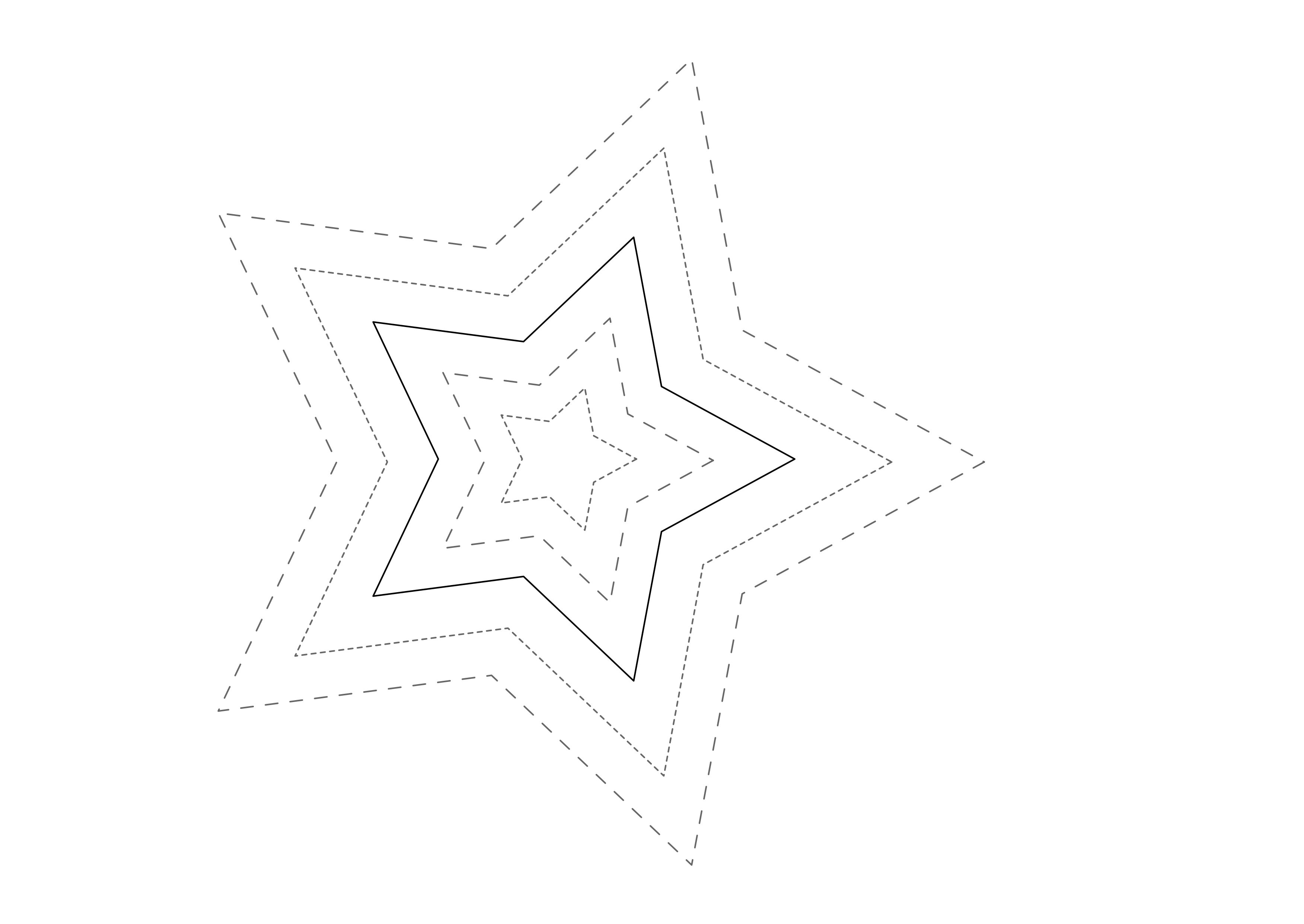 Free printable star template.