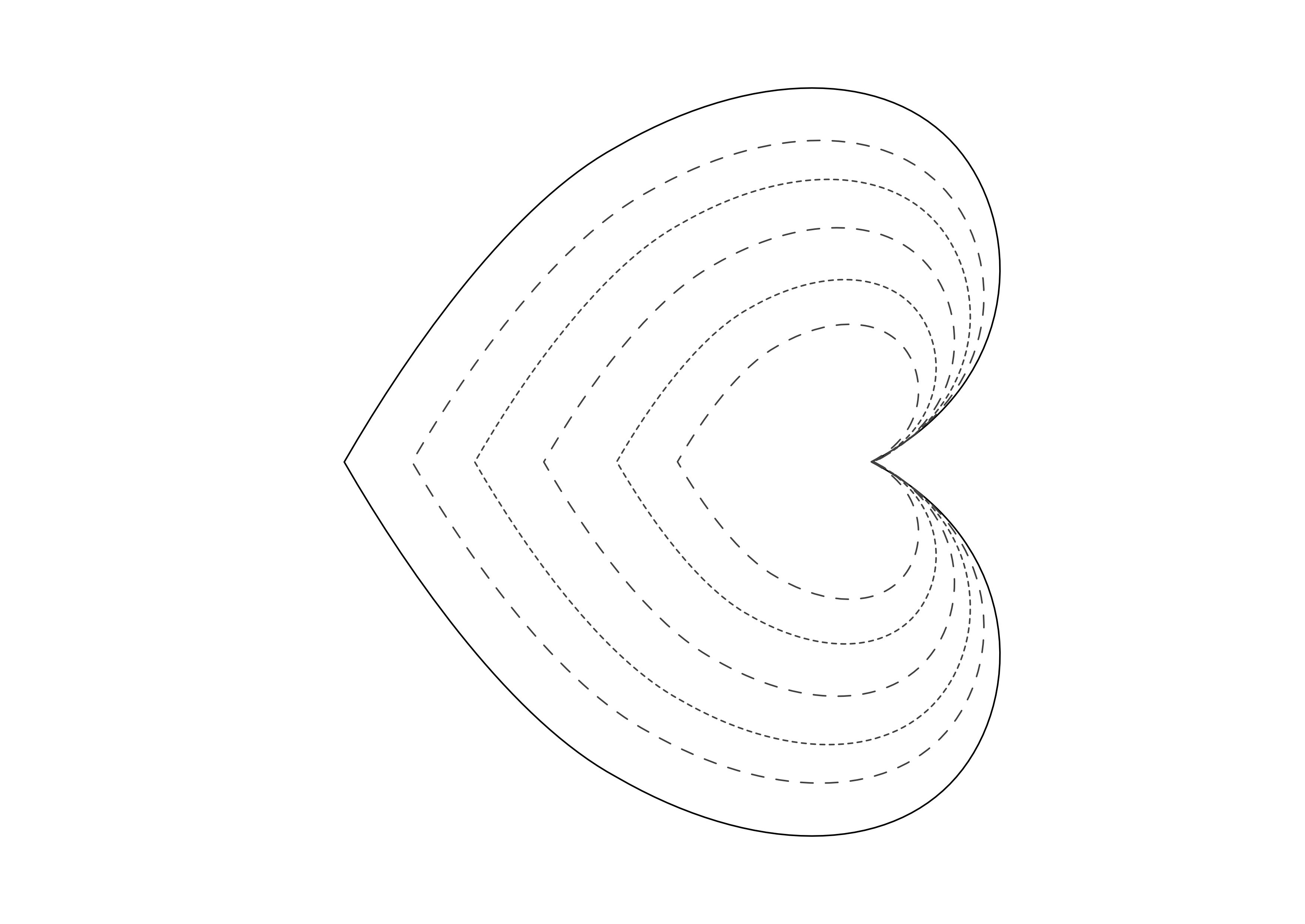 Free printable heart template.