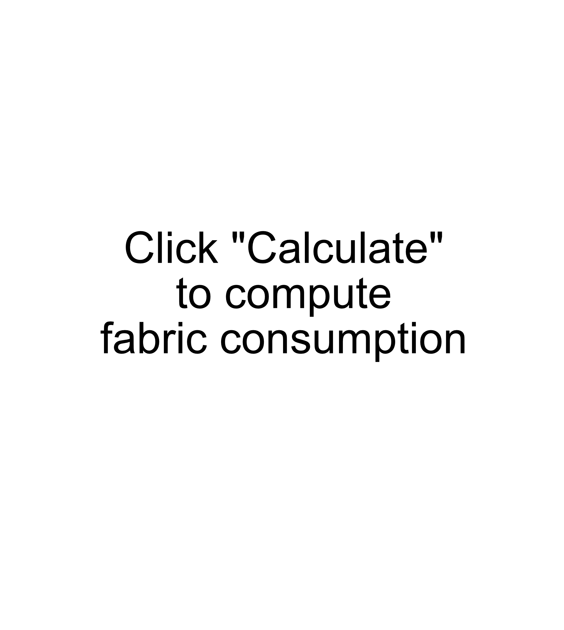 Knife pleats fabric consumption.