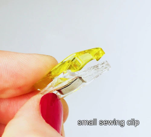 Small sewing clip.