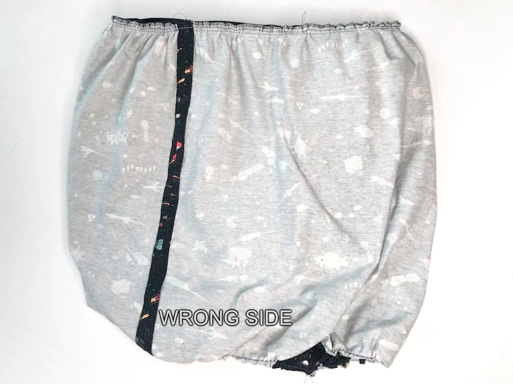 DIY Luna Lovegood skirt from the wrong side.