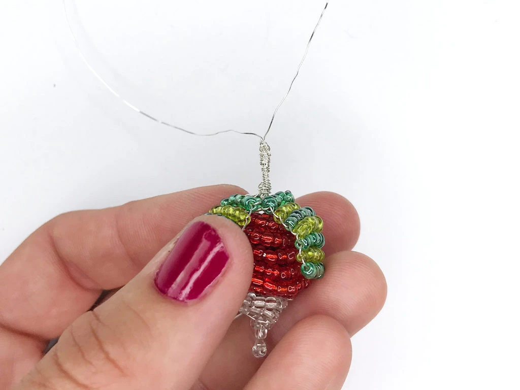 Radish earring is almost ready.